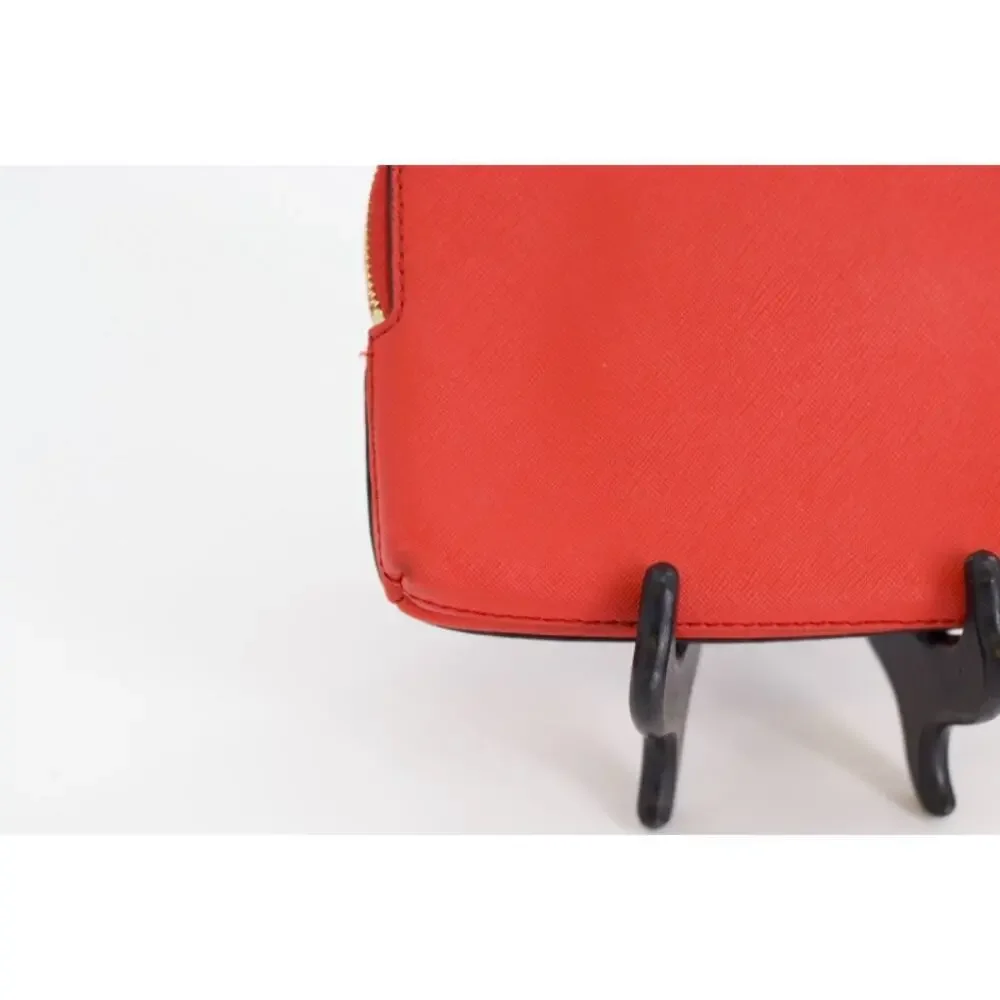 Michael Kors red leather wristlet. - Picture 5 of 11